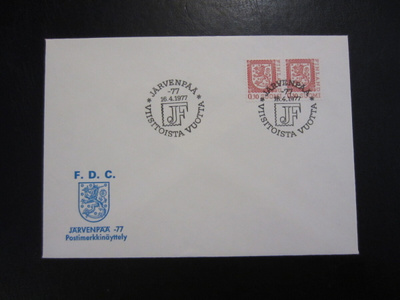 FDC 1977 M75 0,30 mk punainen