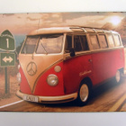 VW BUS CALIFORNIA 20CM X 30CM (45 200) (met-258) peltikyltti - pikkukuva 1