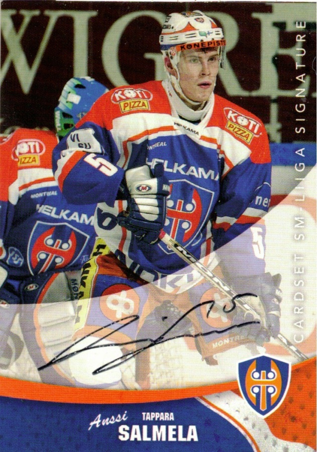 2004-05 Cardset ANSSI SALMELA Tappara signature nimmari
