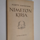 Martti Santavuori : Nimetön kirja : runoja - pikkukuva 1