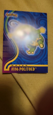 Politoed #186 Pokemon 2001 Topps Johto Champions card