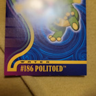 Politoed #186 Pokemon 2001 Topps Johto Champions card - pikkukuva 1