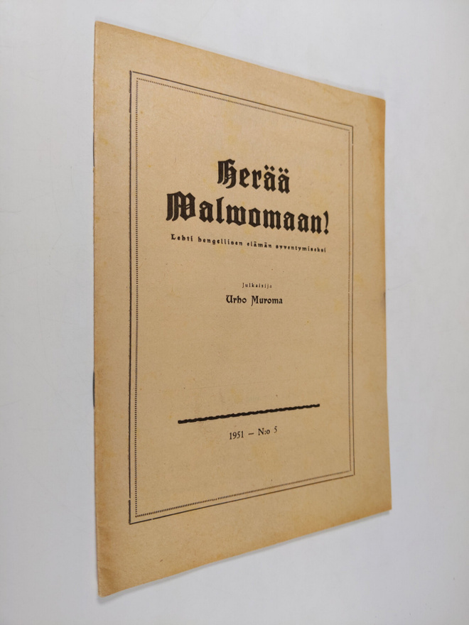 Urho Muroma : Herää valvomaan 5/1951