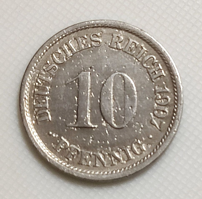Saksa 10 Pfennig 1907F