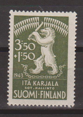 1943 Itä-Karjala hyväntekeväisyysmerkki **