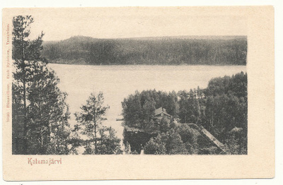 KATUMAJÄRVI- vanha Carte Postale - kulk. 1902