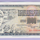 Jugoslavia 1000 Dinara v.1978 UNC P-92c - pikkukuva 1