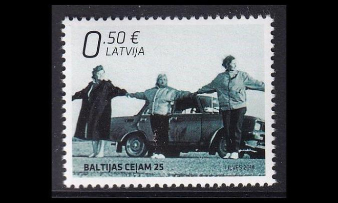 Latvia 915 ** Balttian ketju 25v (2014)
