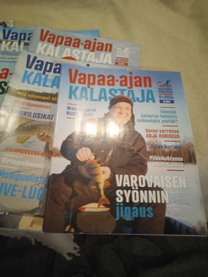 Vapaa-ajan kalastaja lehdet 12 kpl