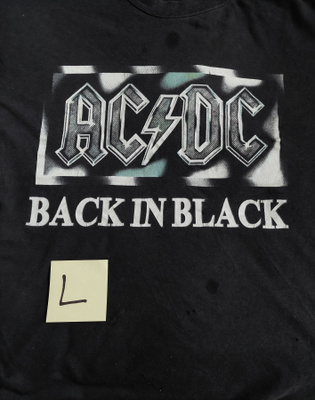 Bändipaita AC/DC: Back in black koko L