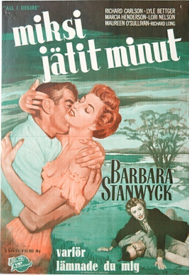 Elokuvajuliste: Miksi jätit minut (Barbara Stanwyck)