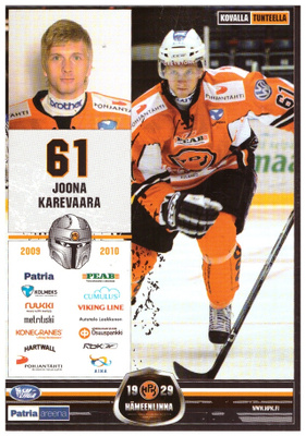 JOONA KAREVAARA #61 HPK Postikortti