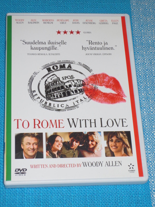Dvd - To Rome with Love - Woody Allen -elokuva 2012