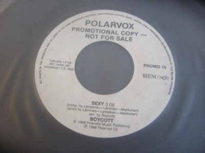 7" - Boycott - When The Wind Blows / Sexy (promo)