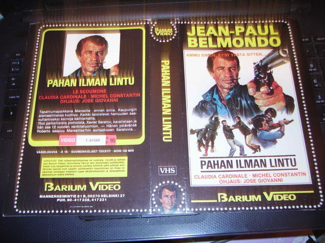 Vhs kansipaperi Fix - PAHAN ILMAN LINTU  (Sis.postikulut)