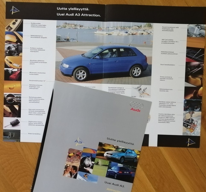 1997 Audi A3 esite - suom - KUIN UUSI