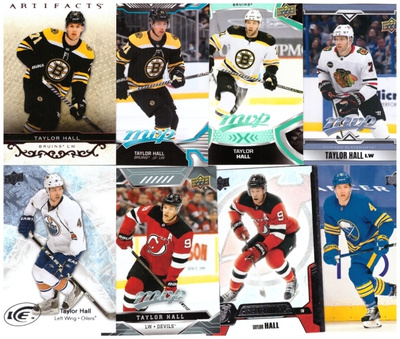8 x TAYLOR HALL Blackhawks, Bruins, Devils, Oilers, Sabres,