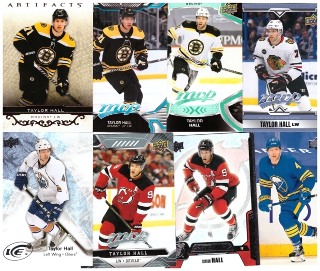 8 x TAYLOR HALL Blackhawks, Bruins, Devils, Oilers, Sabres,