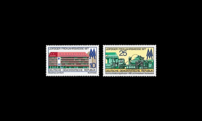 DDR 2208-9 ** Leipzigin kevätmessut (1977)