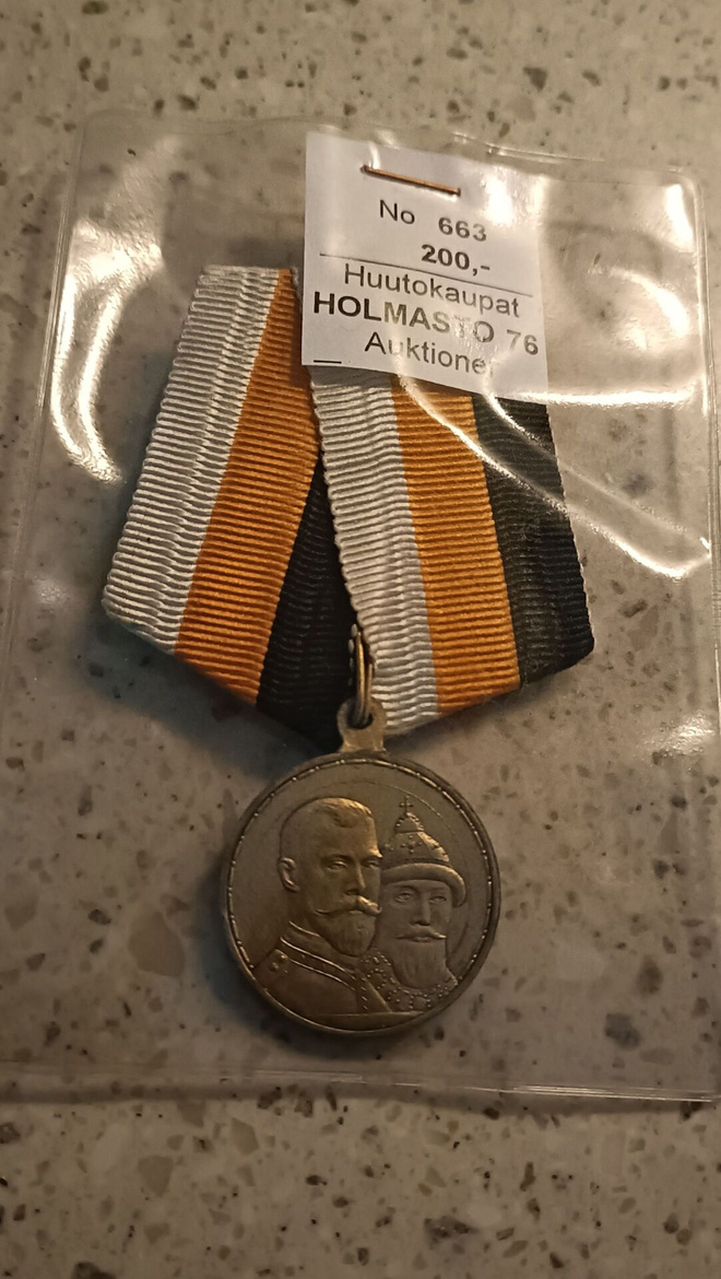 Antiikki Mitali Romanov Venäjä