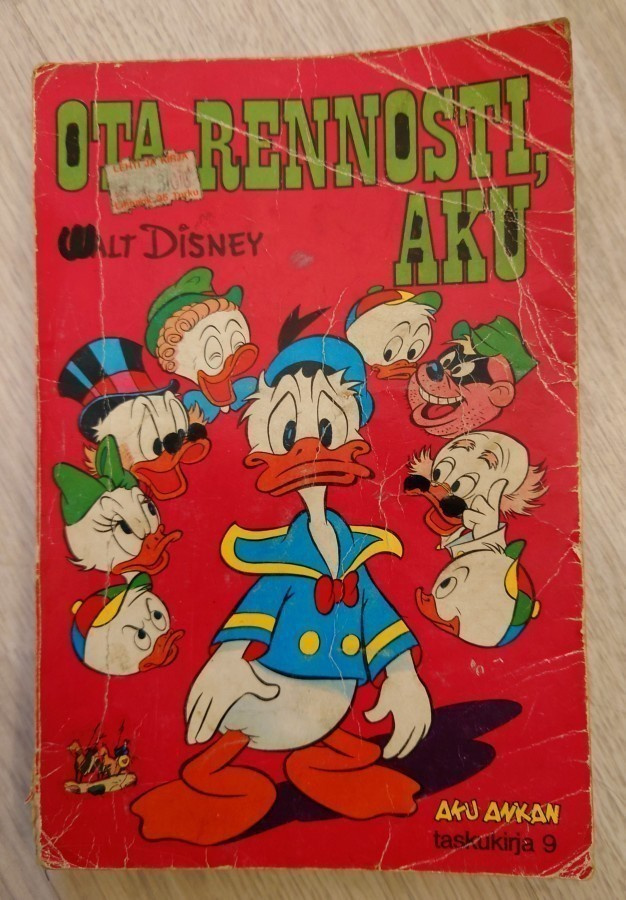 Aku Ankan Taskukirja 9 Ota rennosti, Aku (1978, 2. painos)