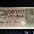 Germany Saksa 20 Mark 1940-45 P139 VF+ - pikkukuva 1