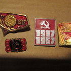 CCCP: neljä vintage Lokakuu1917 -pinssiä - pikkukuva 1