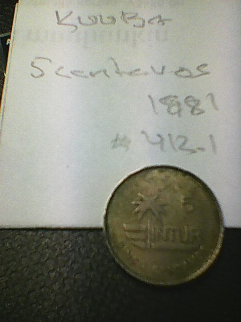 Kuuba 5 centavos 1981, km#412.1