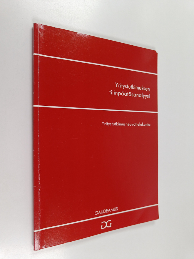 Yritystutkimuksen tilinpäätösanalyysi