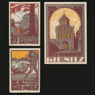 Saksa Notgeld 10, 25, 50 Pfg, Ribnitz 1922 - pikkukuva 1