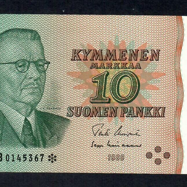 10mk 1980 B* UUS-LIN Pakkasileä