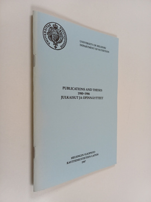 Publications and theses 1980-1986