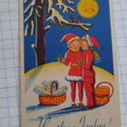 Wanha 11x7cm, Teinitontut kuhertelevat,nyrkkiposti - pikkukuva 1