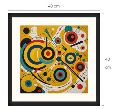 Uusi uniikki abstrakti art print taulu 40 cm x 40 cm