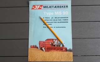 JF Traktorivetoisen Puimurin Esite 1968
