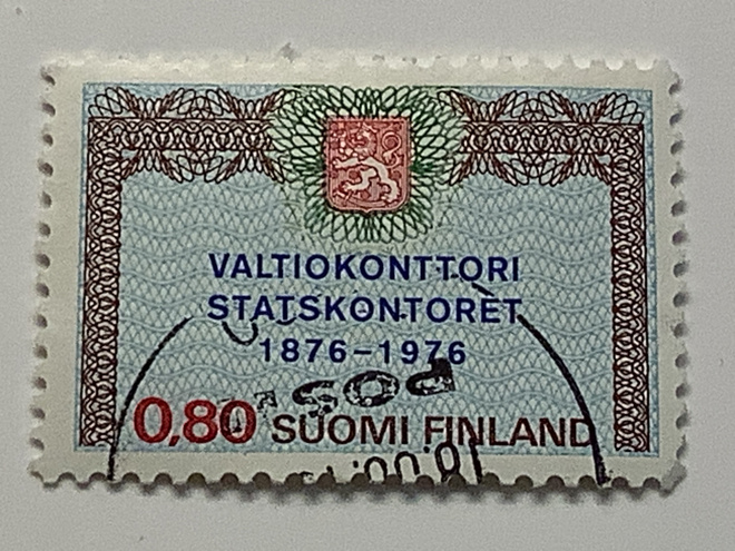 777 / 1976 Valtionkonttori o leimattu