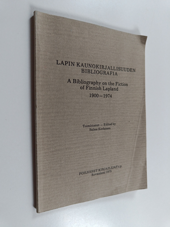 Salme (toim.) Korhonen : Lapin kaunokirjallisuuden biblio...