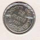 25 penniä 1916 hop. - pikkukuva 1