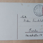 Nuori leidi huutaa Uuden Vuoden tervehdyksensä, p. 1910 - pikkukuva 2