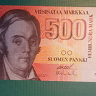 SUOMI 500mk.1986  1 kpl  HUOMAA   Liitt.  A.  katso .. - pikkukuva 1