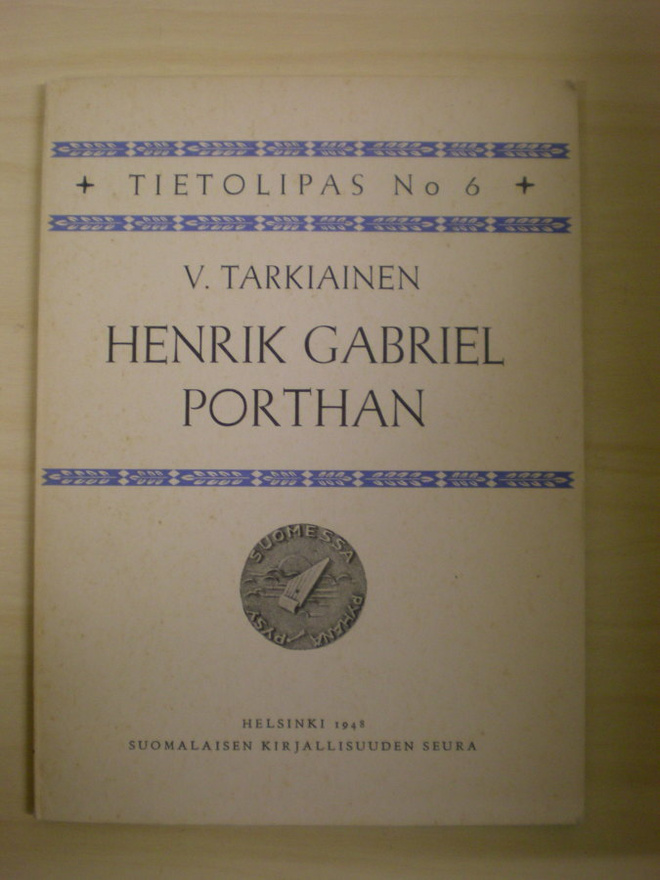 V. Tarkiainen: Henrik Gabriel Porthan
