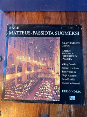 J. S. Bach - Matteus-passiota suomeksi lp