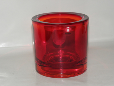 Iittala Marimekko punainen KIVI tuikku 80 mm