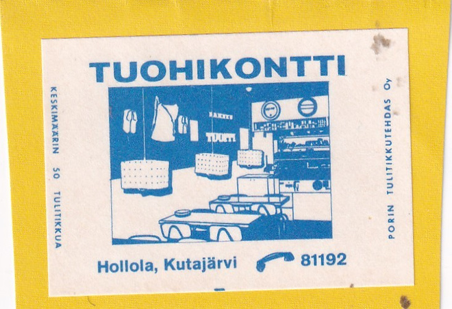 Hollola, Kutajärvi . Tuohikontti    7/11
