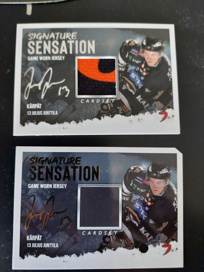 2019-20 Cardset Signature Sensations Julius Junttila 40/50