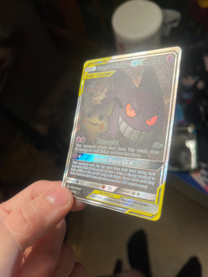 Gengar mimikyu team up tag team gx alt art pokemon kortti