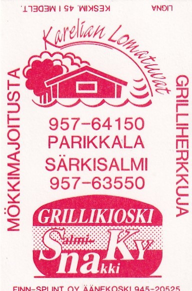 Parikkala, Särkisalmi, Karelian Lomatuvat  4/10