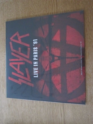 Slayer live in paris '91 lp muoveissa
