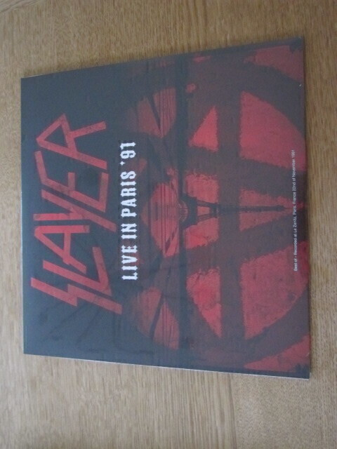 Slayer live in paris '91 lp muoveissa