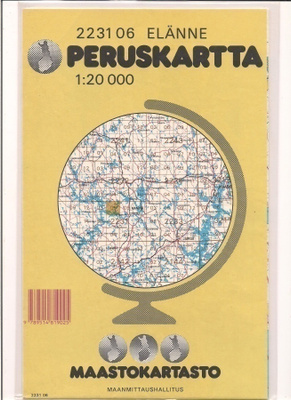 Peruskartta 1:20 000 Elänne